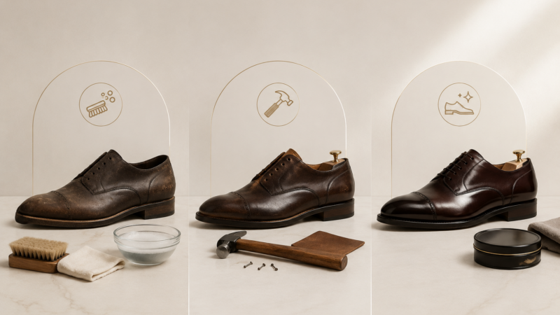 Premium sneaker restoration and leather revival studio, Calicut